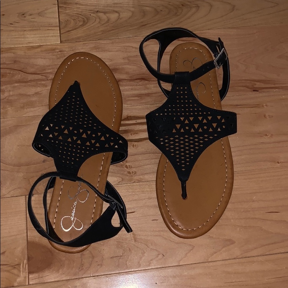 NEW!! Jessica Simpson Black Sandals